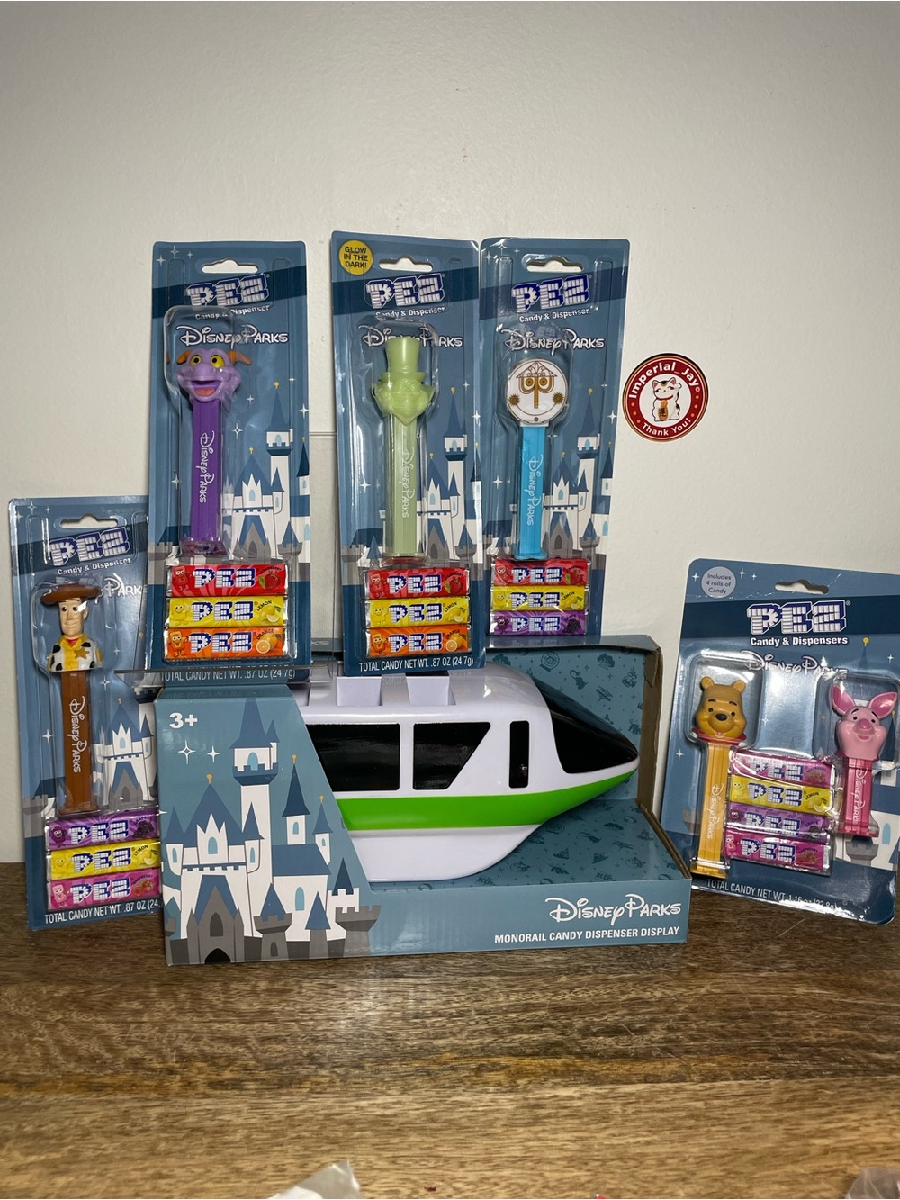 Disney Parks Monorail Pez Holder Bundle